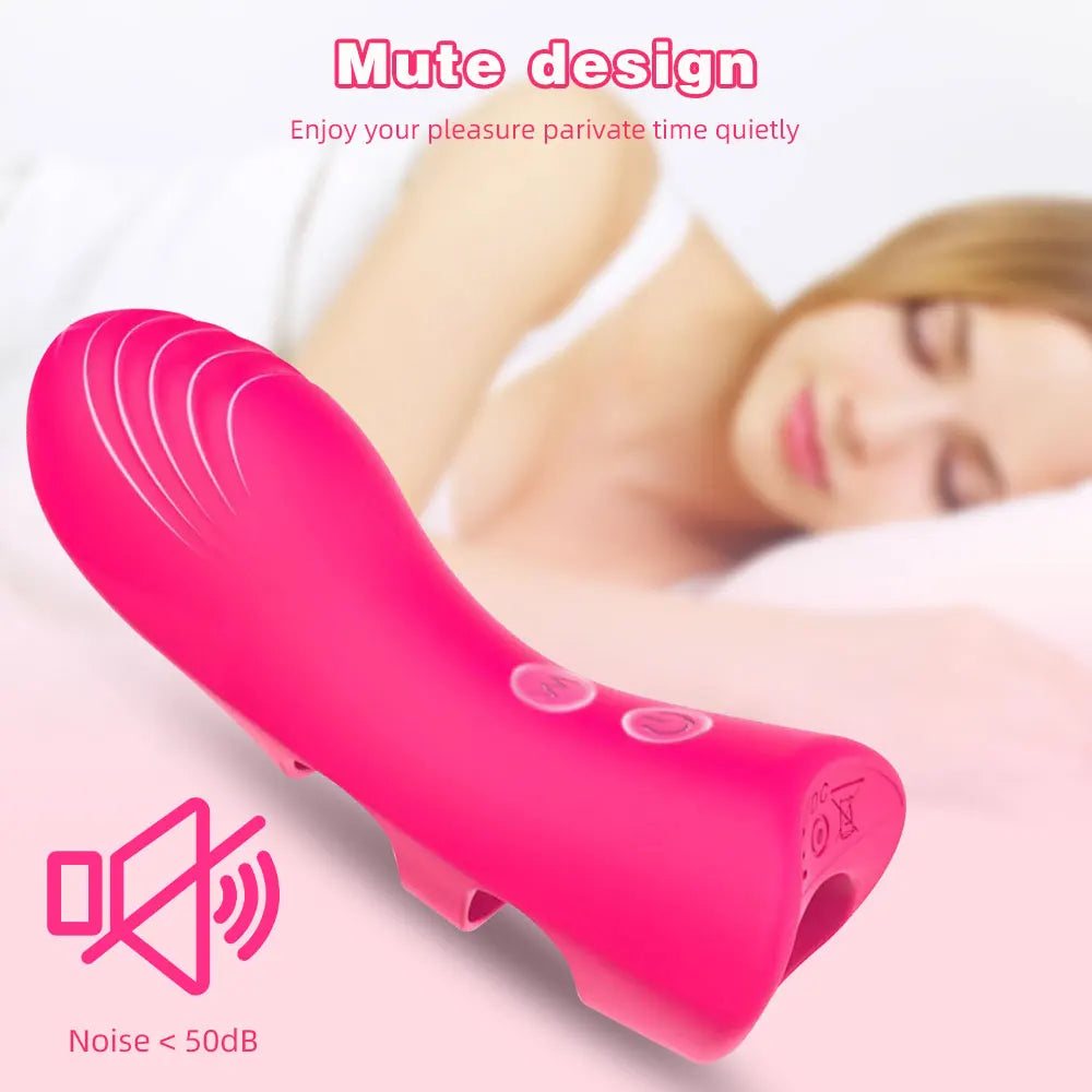 Finger Vibrator Sleeve G Spot Orgasm Massager Clitoris Stimulator Adult Sex Toys for Women Couple Female Masturbation Vibrators