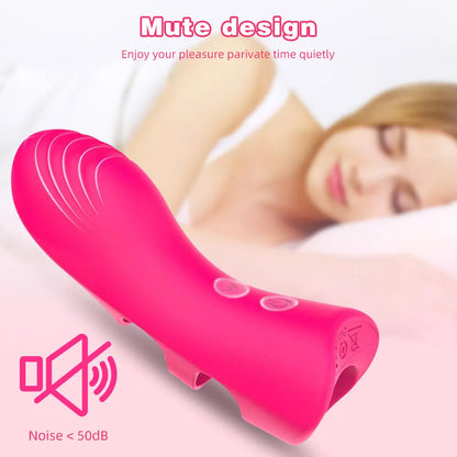 Finger Vibrator Sleeve G Spot Orgasm Massager Clitoris Stimulator Adult Sex Toys for Women Couple Female Masturbation Vibrators