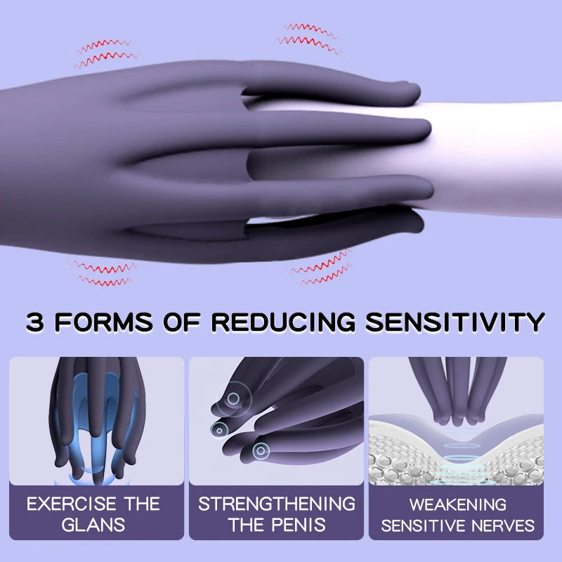 Masturbador masculino vibrador, vibrador para glande, masajeador eléctrico de pene, ejercitador retardante, estimulador de vibraciones, juguetes sexuales para adultos.