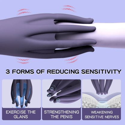 Masturbador masculino vibrador, vibrador para glande, masajeador eléctrico de pene, ejercitador retardante, estimulador de vibraciones, juguetes sexuales para adultos.