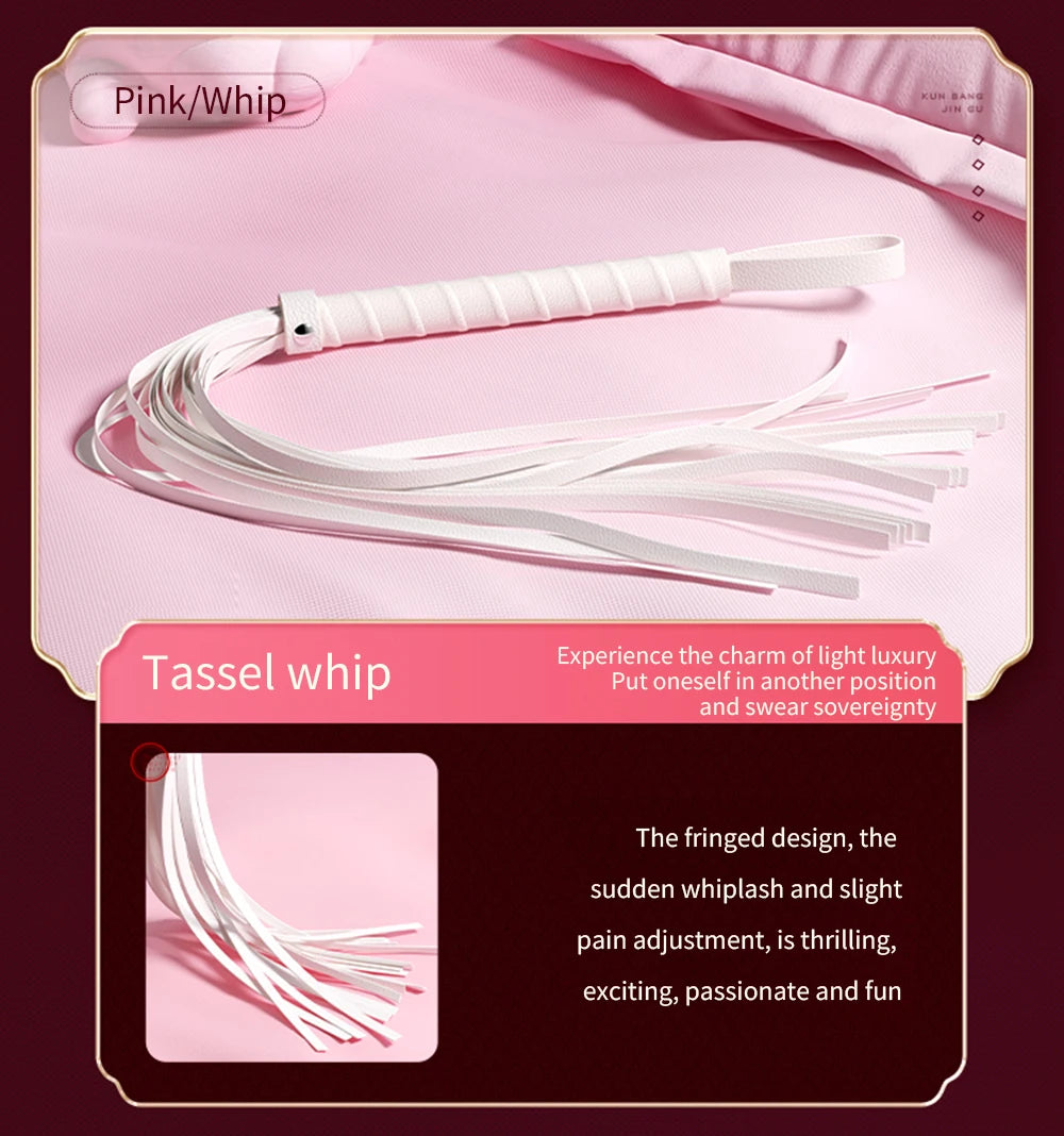 BDSM Bondage Set Restraint Erwachsene Spiel Handschellen Halsband Handgelenk Mundknebel Strap Fetisch SM Sexspielzeug für Frauen Paare Produkt