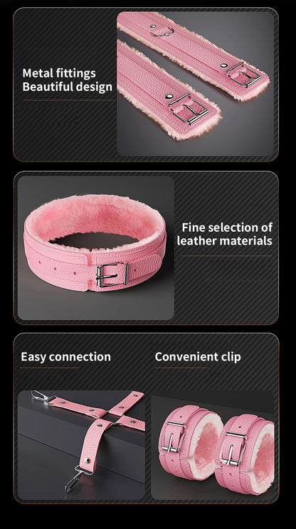 BDSM Verstellbare Riemen Bettfesseln Sex Bondage Kit Für Paare Handschellen Fußfesseln Mit Bondage Set SM Erotikspiele Sexspielzeug
