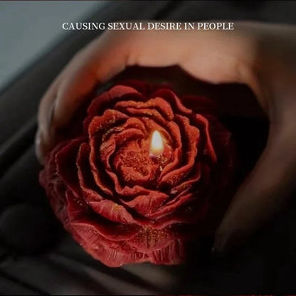 Rose Scented Low-Temperature Aromatherapy Candle for Couples Skin-Safe Valentine’s Day Gift Ideal for Romantic Date Nights