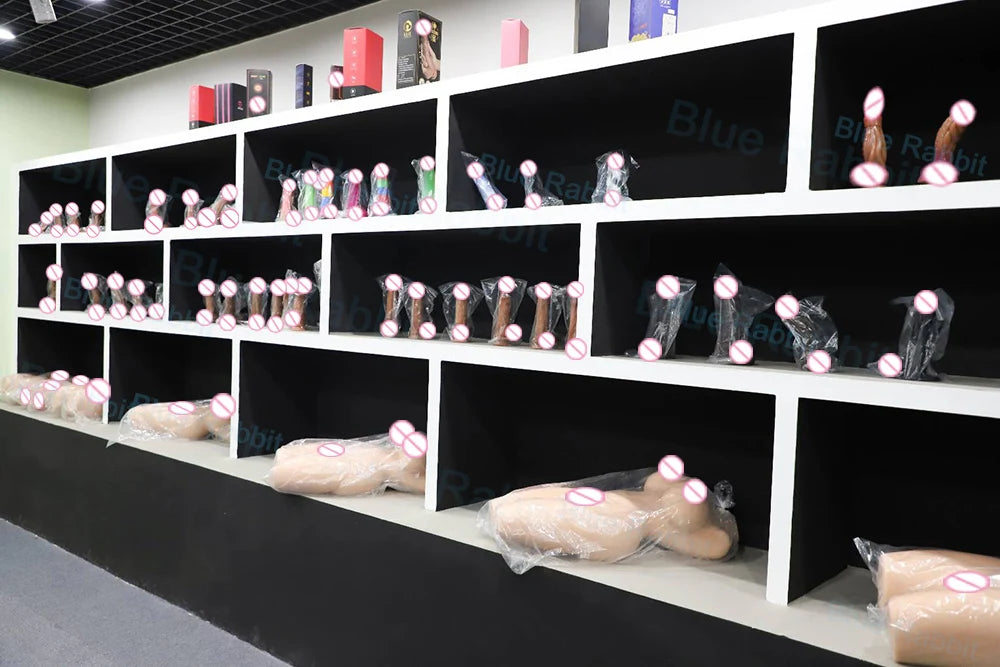 Consolador de puño al por mayor, súper suave, realista, largo, de doble cabeza, con forma de mano, juguete de puño cerrado.