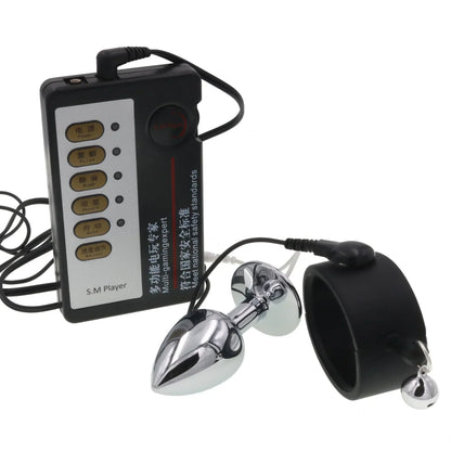 Anillos de masaje, juguetes sexuales para hombres, accesorios exóticos, juguetes, descargas eléctricas, electroestimulación, anillo para el pene, electrochoque para el pene.