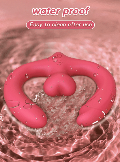 G-Spot Double-Ended Sex Toys Dildo Vibrator for Women Lesbian Couples 7 Modes Strapless Strap-on with Remote Control Adults Good