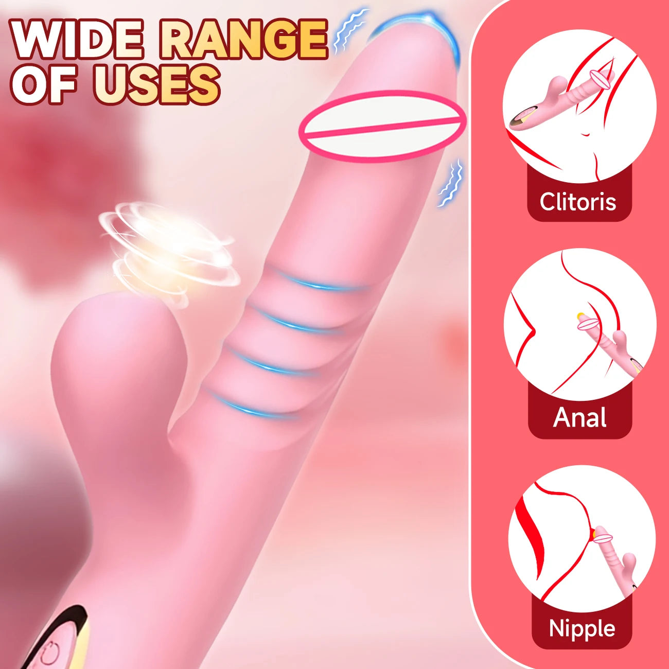 Vibrador para mujeres, estimulador de clítoris, punto G, masajeador vaginal, consolador oscilante, juguetes sexuales para mujeres.