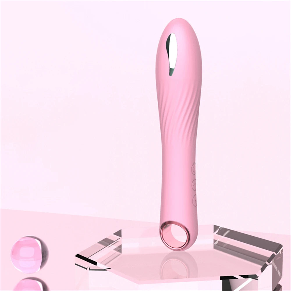 Vibradores de bala con descarga eléctrica para mujeres, consolador anal, punto G, estimulador de clítoris, vibrador de dedo, lápiz labial, juguete sexual femenino