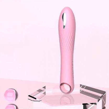 Vibradores de bala con descarga eléctrica para mujeres, consolador anal, punto G, estimulador de clítoris, vibrador de dedo, lápiz labial, juguete sexual femenino