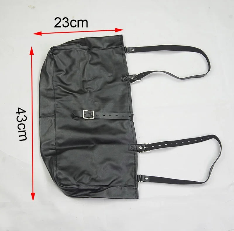 Camisa de fuerza BDSM / Brazalete, Brazalete de cuero de lujo, Guantes de bondage para la espalda, Juguetes sexuales para parejas, Sex Shop