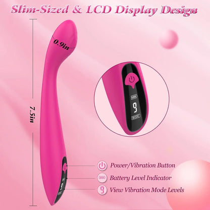 9 vibrierende LCD-Display-Vibratoren für Frauen Vagina G-Punkt Klitoris Titten Anal Stimulator Massagegerät Bullet Erwachsene Sexspielzeug für Paare