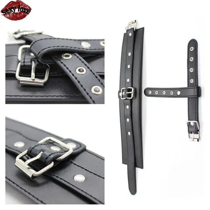 BDSM Erwachsene Männer und Frauen SM Training Handschellen Sex Bindung Requisiten Bindung Paar Flirten Zehen Leder Set Erwachsene