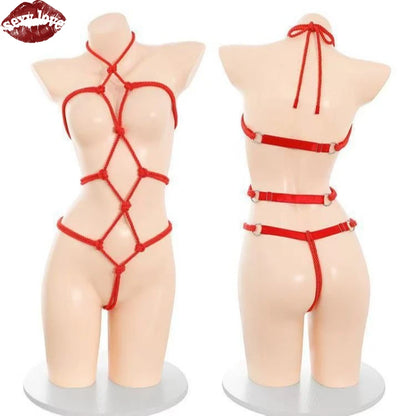 Conjunto de ataduras BDSM sexys para hombres y mujeres, productos eróticos para adultos, tentadores y eróticos.