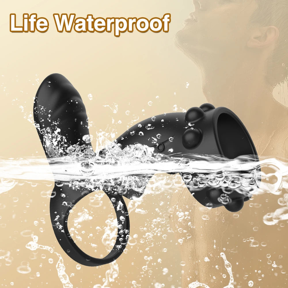 Sexspielzeug für Männer, vibrierender Penisring, verzögerte Ejakulation, Penisring, Klitoris, G-Punkt-Stimulation, männliche Penismassage, Paarspielzeug