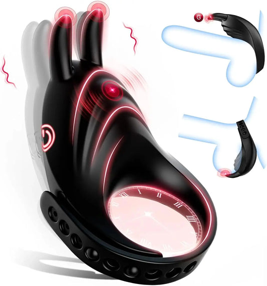 Vibrating Cock Ring Adjustable Couple Vibrator Male Penis Masturbator Clitoris Stimulation Vibe Ejaculation Delay Cock Ring