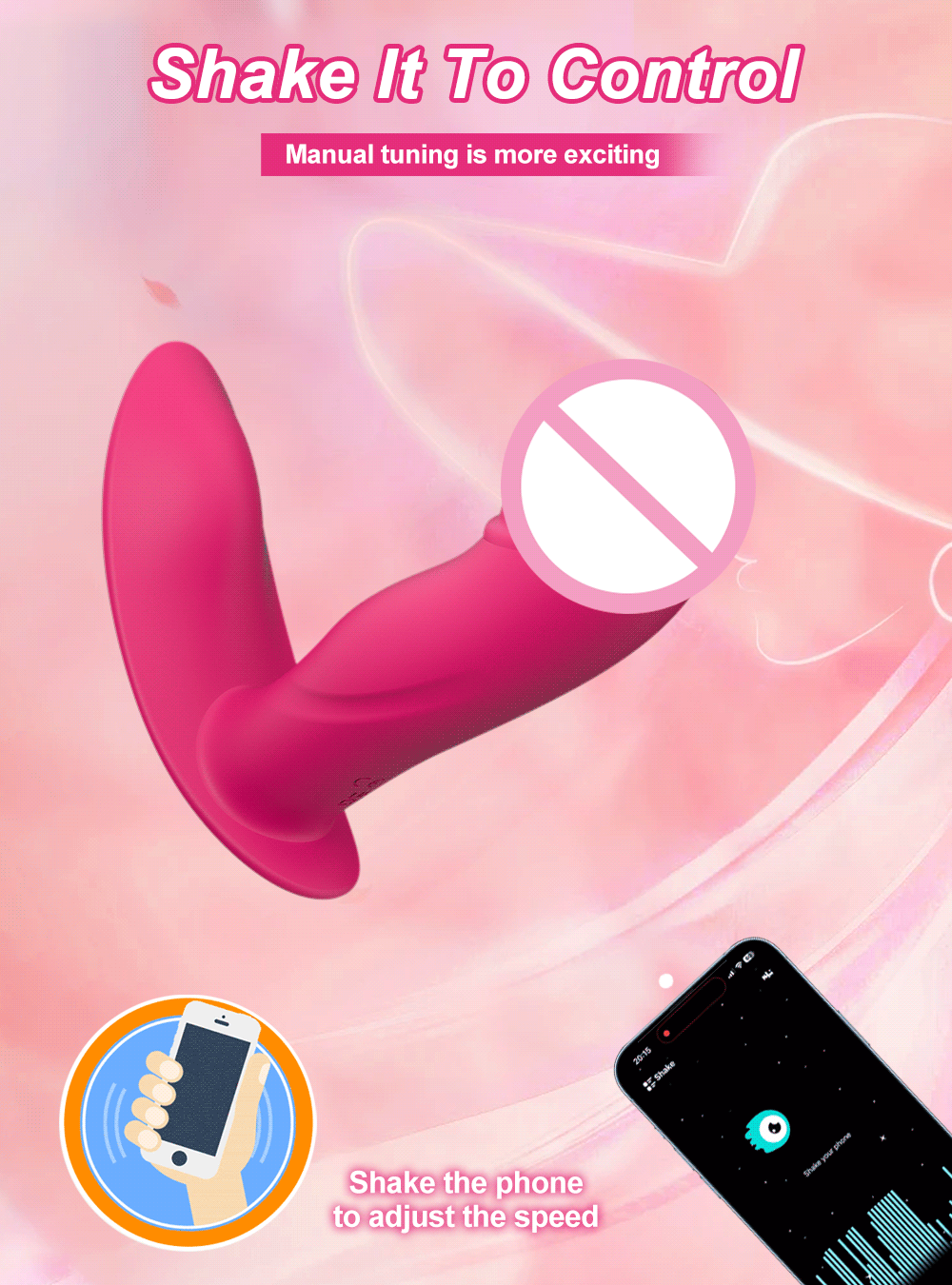 Vibrador vaginal con control por Bluetooth para masturbación femenina, estimulador de clítoris, vibrador portátil, productos eróticos para adultos.