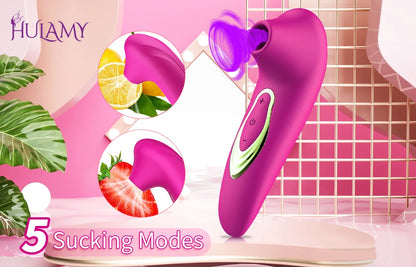 Sucking Vibrator Powerful Nipple Clit Sucker Vagina for Women Clitoris Vacuum Stimulator Female Masturbator Sex Toy for Adults