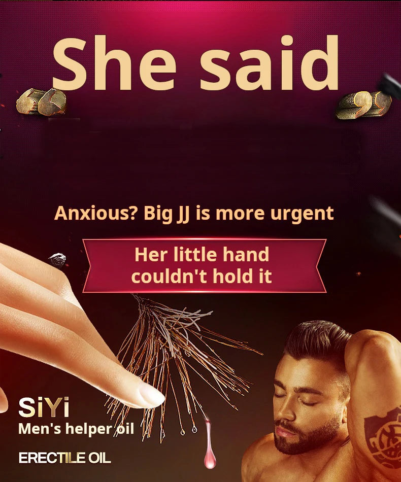 Aceite para agrandar el pene, potenciador del crecimiento y el tamaño, aceite de masaje afrodisíaco para aumentar el rendimiento y el placer sexual.