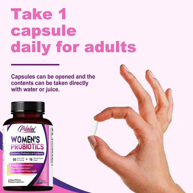 Probiótico para mujeres: mejora la salud intestinal, mejora la digestión y alivia la hinchazón y los gases.