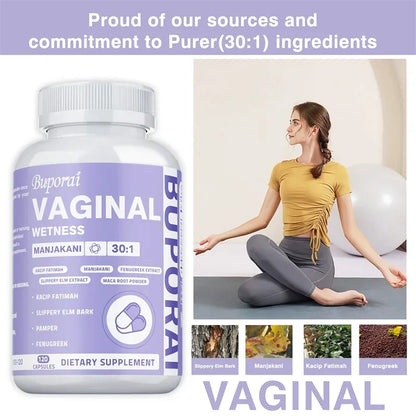 Suplementos para la humedad vaginal: para el equilibrio hormonal femenino, el equilibrio del pH femenino y la salud vaginal.