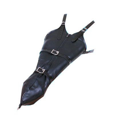 BDSM Sex Bondage Armbinder, Zwangsjacke hinter dem Rücken, SM Leder Armbinder Fessel, abschließbarer Sklavenhandschuh mit Schultergurt