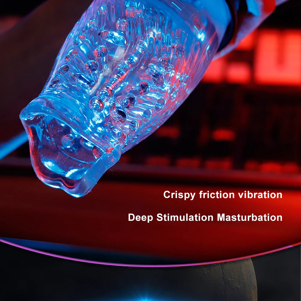 Juguetes sexuales para hombres, máquina automática eléctrica con pistón giratorio, masturbador masculino, copa, consolador vaginal, vibrador oral real.