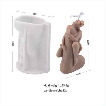 Erotic Dick Silicone Candle Mold for DIY Aromatherapy Candle Plaster Ornaments Soap Epoxy Resin Mould Handicrafts Making Tool