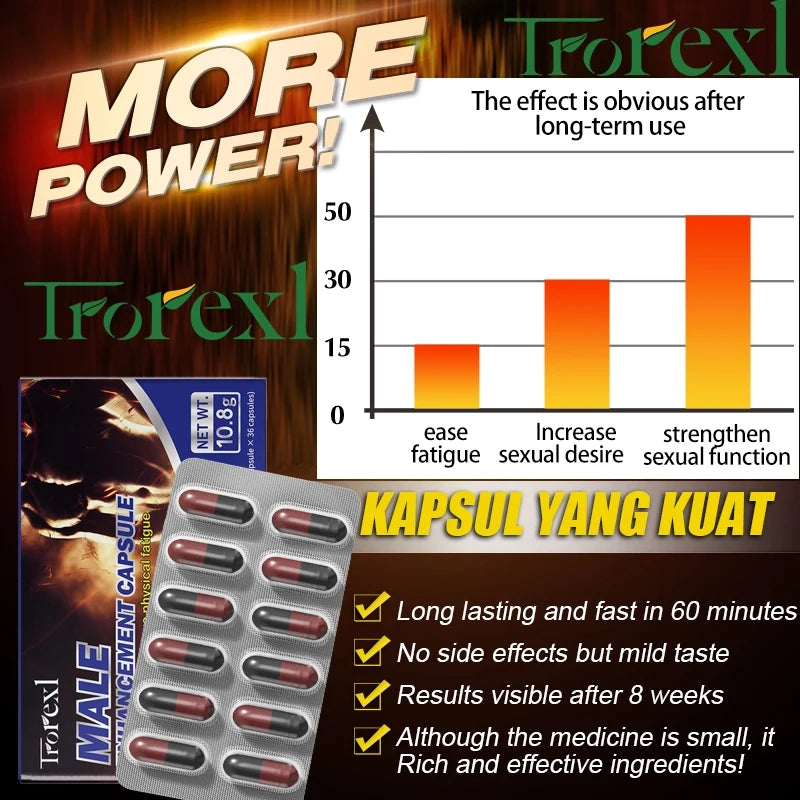 Potente suplemento de Epimedium de alta pureza. Píldora natural orgánica para la erección masculina. Mejora el rendimiento y aumenta el tamaño.