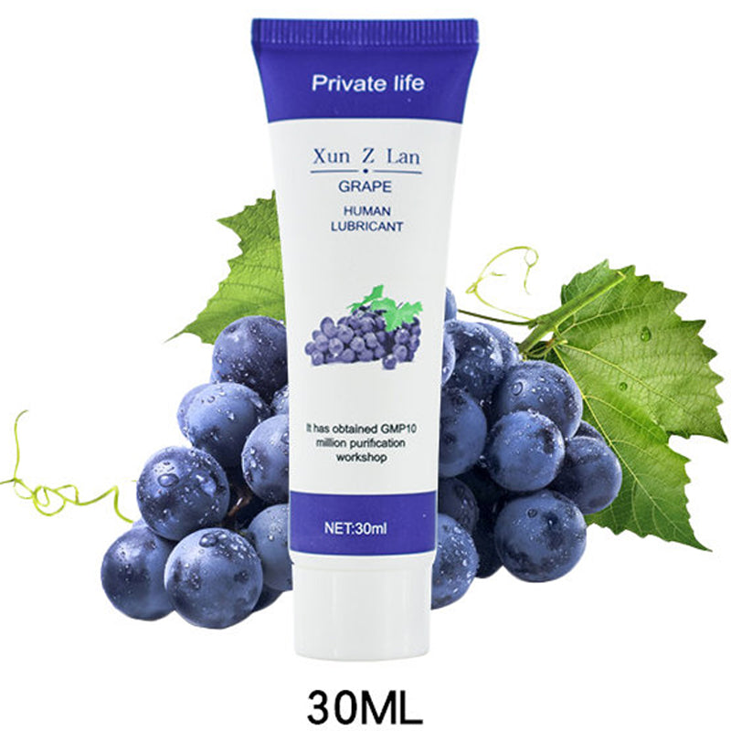 Lubricante sexual de 30 ml/60 ml, a base de agua, de plátano, fresa, uva y cereza. Gel vaginal y anal para adultos. Producto sexual.