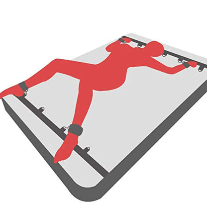 Juegos de bondage para cama BDSM, juguetes eróticos para mujeres y parejas, esposas para piernas abiertas, esposas para tobillos, juguetes y accesorios de sujeción.