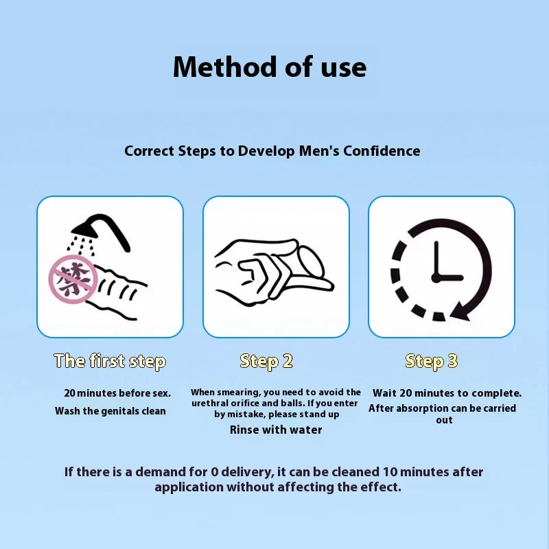 20 Kapseln zur Verzögerung der männlichen Sexualität, Kapsel zur Verzögerung der sexuellen Luststeigerung, für Erwachsene, zur äußerlichen Anwendung, Gleitgel für Männer