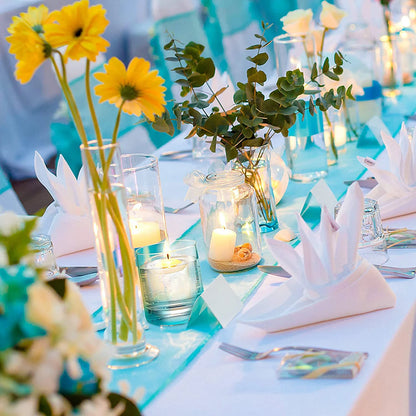 30 velas flotantes románticas sin aroma, redondas, ideales para decorar fiestas, cenas, aniversarios, bodas, San Valentín y eventos.