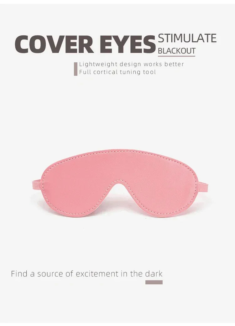 Kits BDSM de cuero sexy para parejas, exóticos, 7 piezas de peluche, juego de bondage sexual, esposas, juegos sexuales, látigo, mordaza, pinzas para pezones, juguetes sexuales.