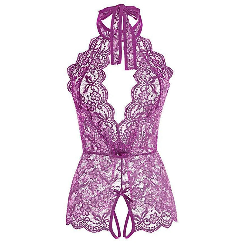 Lencería sexy porno para mujer, tallas grandes S-2XL, mono, ropa de juego de rol, camisón transparente, ropa interior con entrepierna abierta, disfraces exóticos