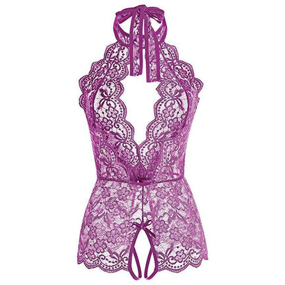 Lencería sexy porno para mujer, tallas grandes S-2XL, mono, ropa de juego de rol, camisón transparente, ropa interior con entrepierna abierta, disfraces exóticos