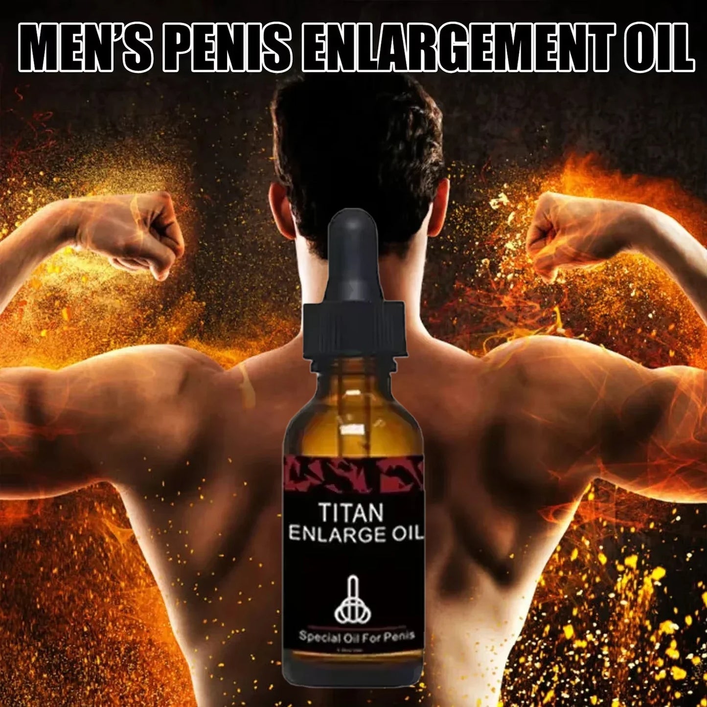 924Men's Big Dick Espesamiento Crecimiento Masaje Agrandamiento Aceite Líquido Retraso Orgasmo Sexy Productos para Mejorar la Erección del Pene Masculino C