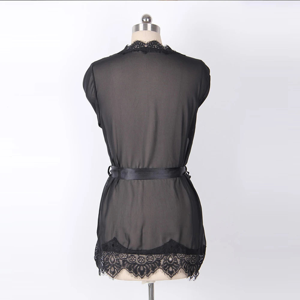 Sexy Dessous Frau Erotische Pyjamas Spitze Dessous Sex Kleidung Babydoll Erotisches Transparentes Kleid Schwarz Sexy Dessous Heißes Kleid